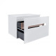 Тумба підвісна Qtap Virgo 700х476х469 White / Whitish oak зі стільницею QT1879TPА701WWO