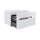 Тумба підвісна Qtap Virgo White/Whitish oak зі стільницею QT1879TPА801WWO