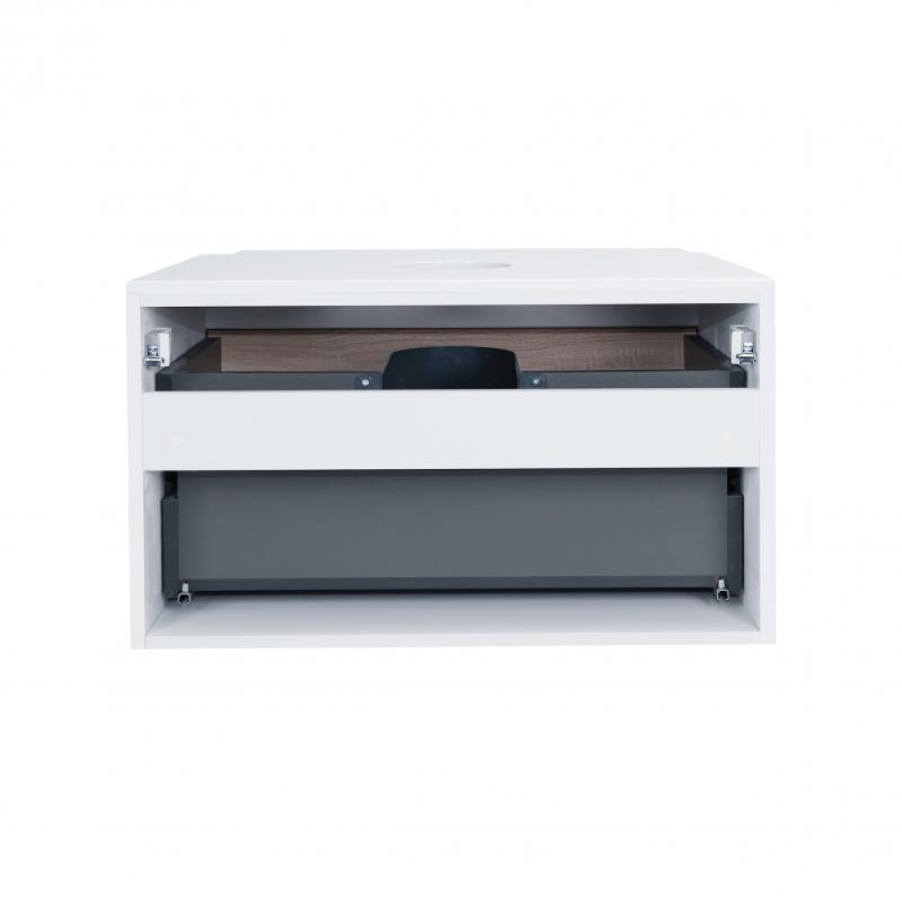 Тумба підвісна Qtap Virgo White/Whitish oak зі стільницею QT1879TPА801WWO