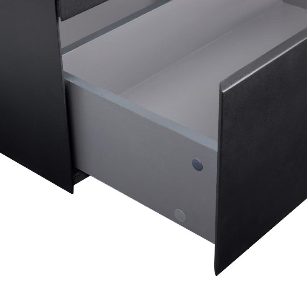 Тумба підвісна Qtap Tern Matt black QT1774TPL602MB
