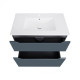 Комплект Qtap Scorpio Graphite тумба для підлоги + раковина врізна QT1471TNВ8023080CG 