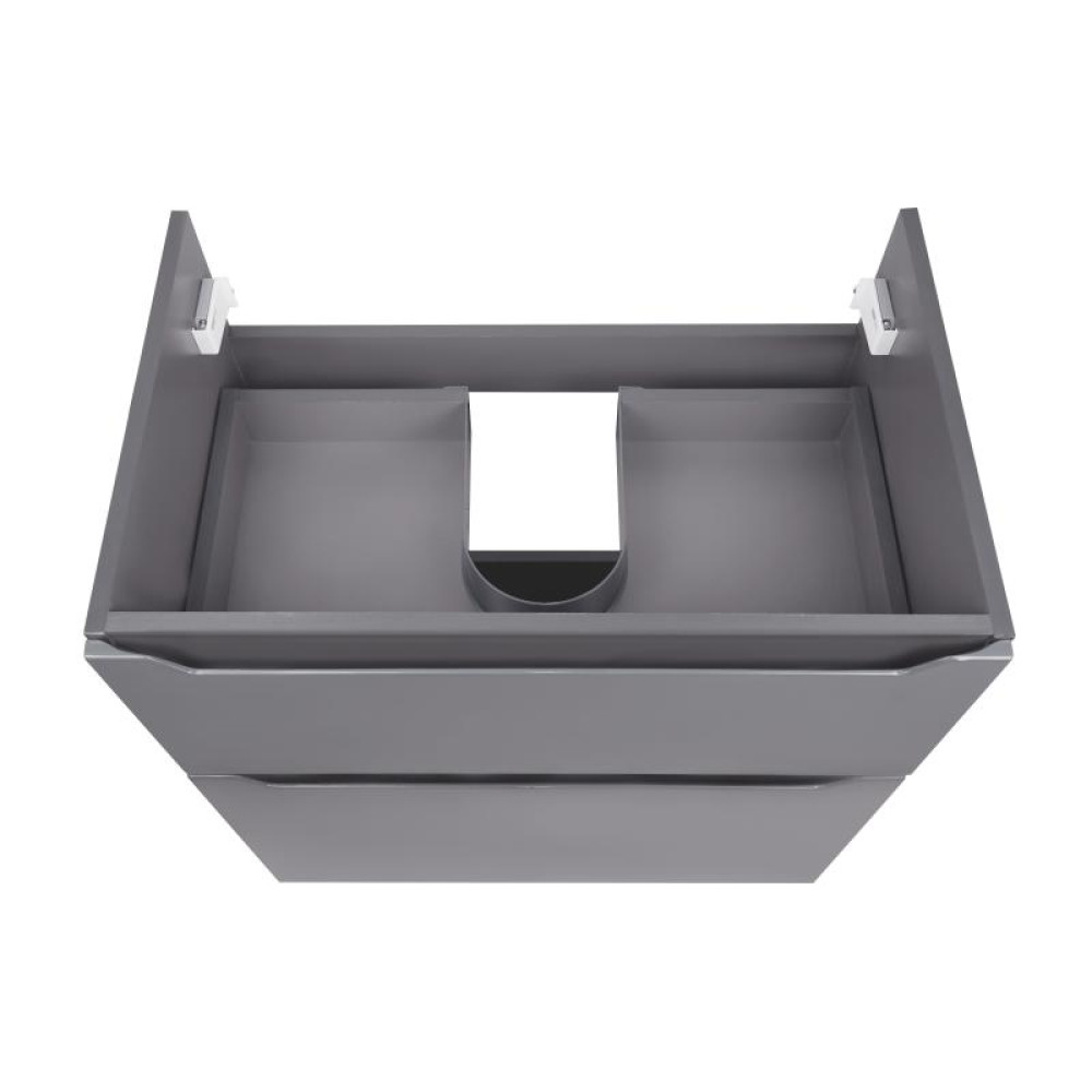 Комплект Qtap Scorpio Graphite тумба підлогова + раковина врізна QT1471TNВ7023070CG