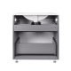 Комплект Qtap Scorpio Graphite тумба підлогова + раковина врізна QT1471TNВ7023070CG