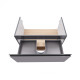 Тумба підвісна Qtap Robin GRAPHITE/WHITISH OAK QT1374TPВ8002NGWO