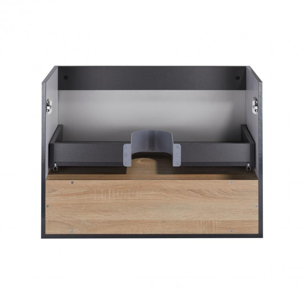 Тумба підвісна Qtap Robin GRAPHITE/WHITISH OAK QT1374TPВ8002NGWO