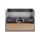 Тумба підвісна Qtap Robin GRAPHITE/WHITISH OAK QT1374TPВ8002NGWO