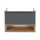 Тумба підвісна Qtap Robin GRAPHITE/WHITISH OAK QT1374TPВ9002NGWO