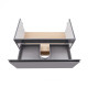 Тумба підвісна Qtap Robin GRAPHITE/WHITISH OAK QT1374TPВ9002NGWO