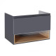 Тумба підвісна Qtap Robin GRAPHITE/WHITISH OAK QT1374TPВ9002NGWO