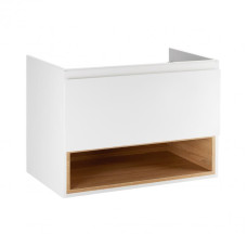 Тумба підвісна Qtap Robin WHITE/WHITISH OAK QT1374TPВ9001NWWO