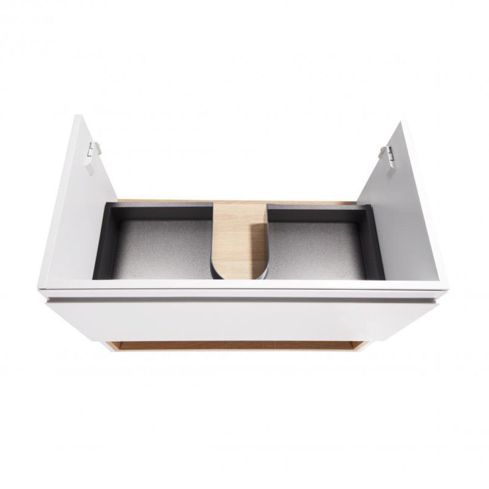 Тумба підвісна Qtap Robin WHITE/WHITISH OAK QT1374TPВ9001NWWO