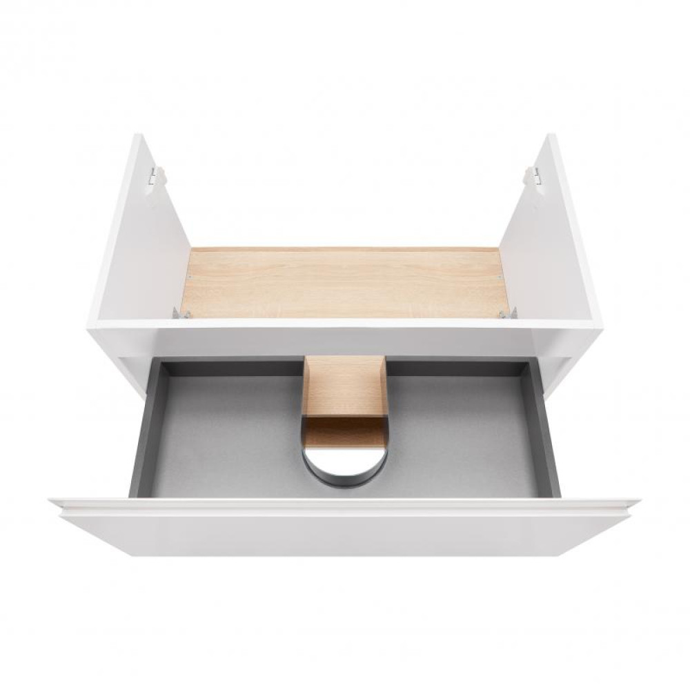 Тумба підвісна Qtap Robin WHITE/WHITISH OAK QT1374TPВ9001NWWO