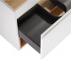 Тумба підвісна Qtap Robin WHITE/WHITISH OAK QT1374TPВ9001NWWO