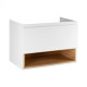 Тумба підвісна Qtap Robin WHITE/WHITISH OAK QT1374TPВ9001NWWO