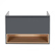 Тумба підвісна Qtap Robin GRAPHITE/WHITISH OAK QT1374TPВ1002NGWO