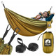 Туристический гамак Mountain Goat 300 x 200 см двухместный, подвесной Olive (P-5905973403139)