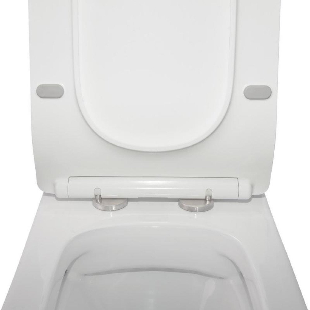 Унітаз-компакт Qtap Crow безободковий з сидінням Soft-close QT05222170W