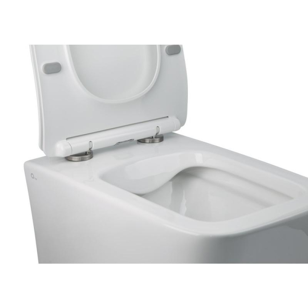 Унітаз підвісний Qtap Crow безободковий з сидінням Soft-close QT05335170W