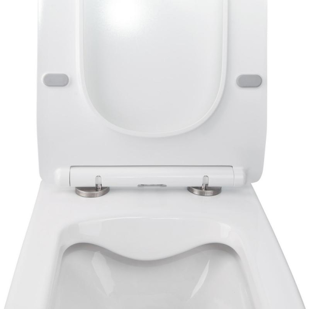 Унітаз підвісний Qtap Crow безободковий з сидінням Soft-close QT05335170W