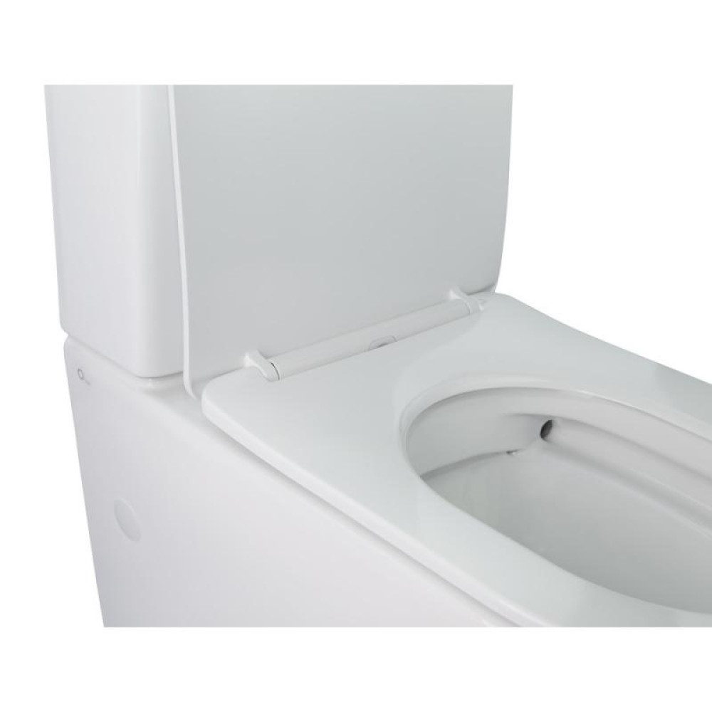 Унітаз-компакт Qtap Stork безободковий з сидінням Soft-close QT15222178W