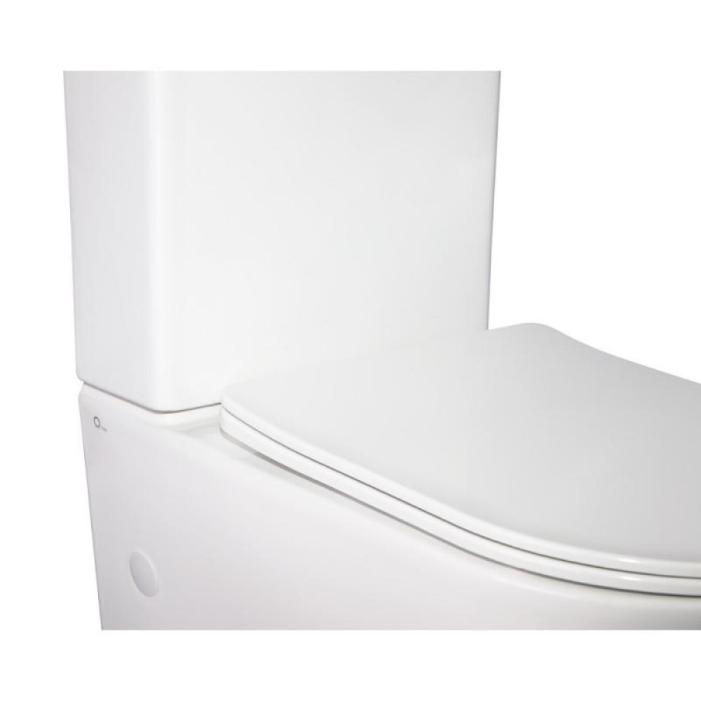 Унітаз-компакт Qtap Stork безободковий з сидінням Soft-close QT15222178W