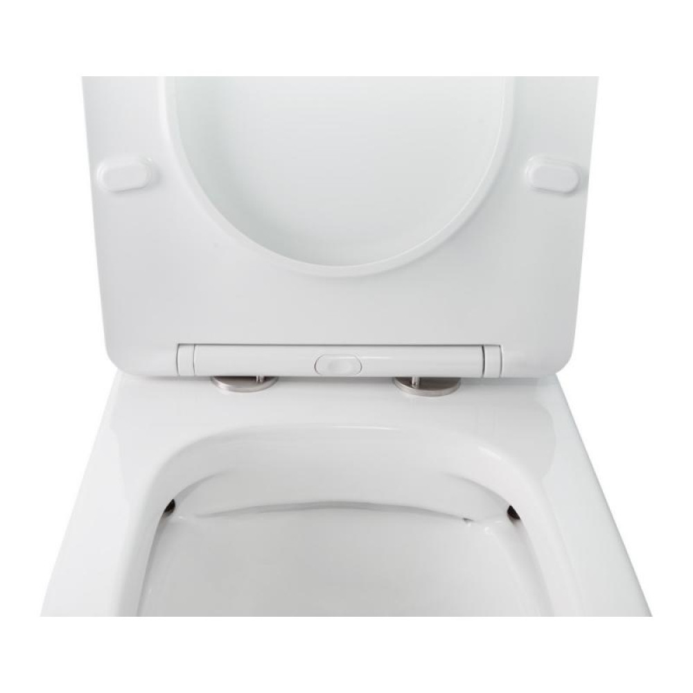 Унітаз-компакт Qtap Stork безободковий з сидінням Soft-close QT15222178W