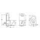 Унітаз-компакт Qtap Stork безободковий з сидінням Soft-close QT15222178W