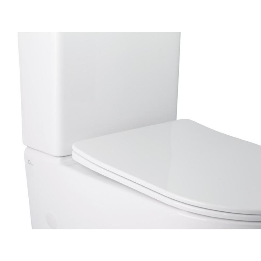 Унітаз-компакт Qtap Stork безободковий з сидінням Soft-close QT15222179W