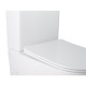 Унітаз-компакт Qtap Stork безободковий з сидінням Soft-close QT15222179W