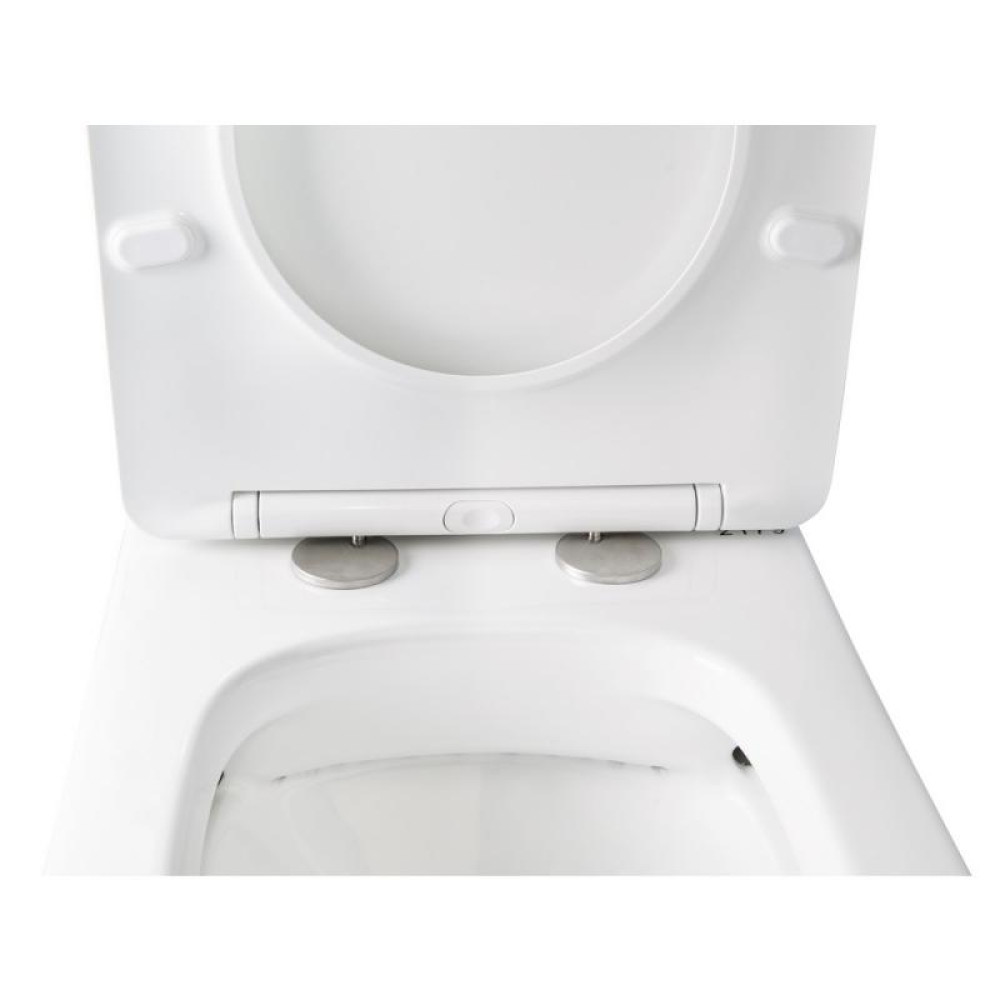 Унітаз-компакт Qtap Stork безободковий з сидінням Soft-close QT15222179W
