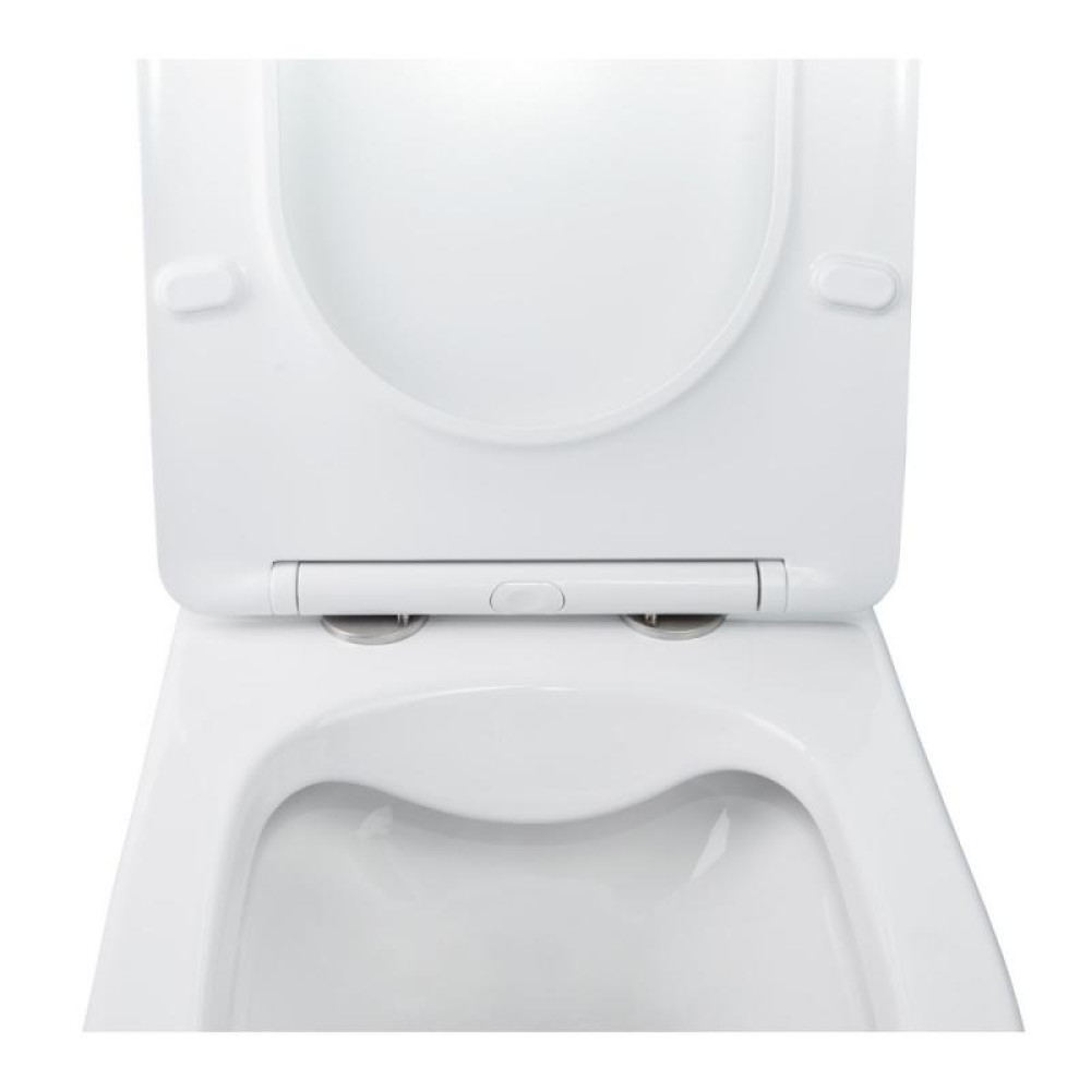 Унітаз підвісний Qtap Swan безободковий з сидінням Soft-close QT16335178W