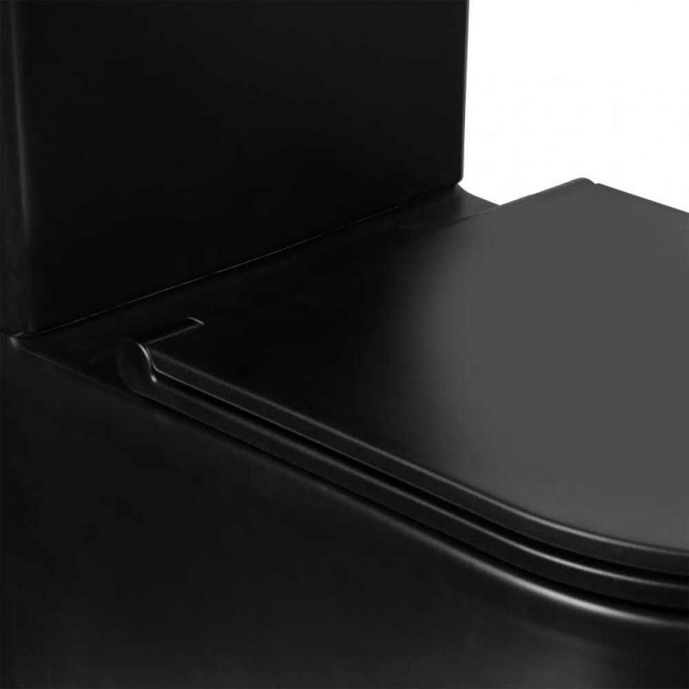 Унітаз-компакт Qtap Scorpio безободковий з сидінням Soft-close QT14222125ARMB