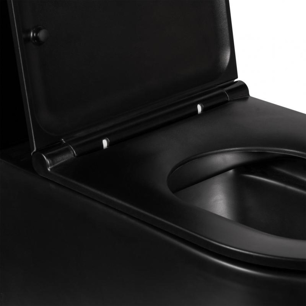 Унітаз-компакт Qtap Scorpio безободковий з сидінням Soft-close QT14222125ARMB