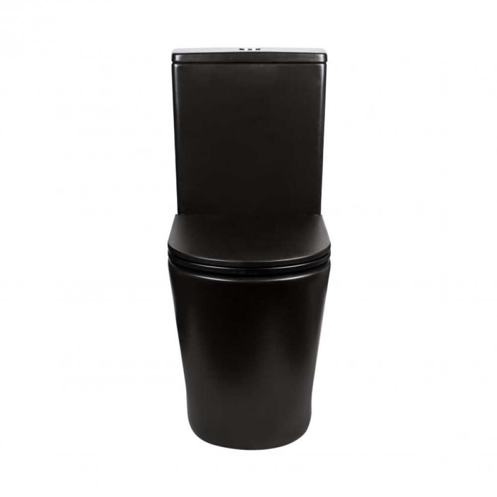 Унітаз-компакт Qtap Scorpio безободковий з сидінням Soft-close QT14222125ARMB