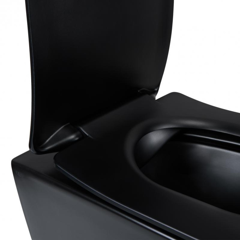 Унітаз підвісний Qtap Scorpio безободковий з сидінням Soft-close QT1433053ERMB