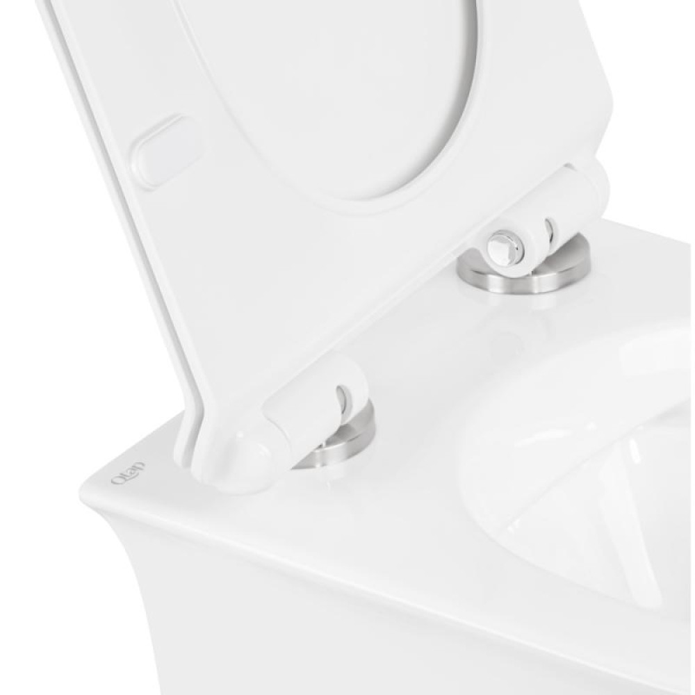 Унітаз підвісний Qtap Virgo безободковий з сидінням Soft-close QT1833051ERW