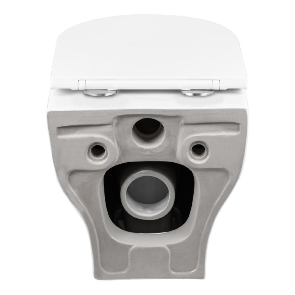 Унітаз підвісний Qtap Aries безободковий з сидінням Soft-close QT0333063ERW