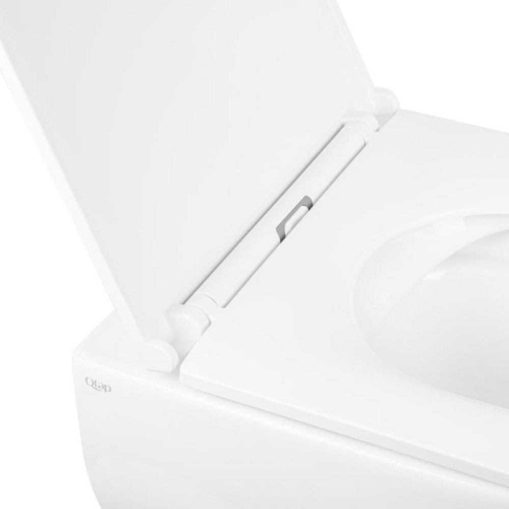 Унітаз підвісний Qtap Aries безободковий з сидінням Soft-close QT0333063ERW
