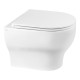 Унітаз підвісний Qtap Aries безободковий з сидінням Soft-close QT0333063ERW