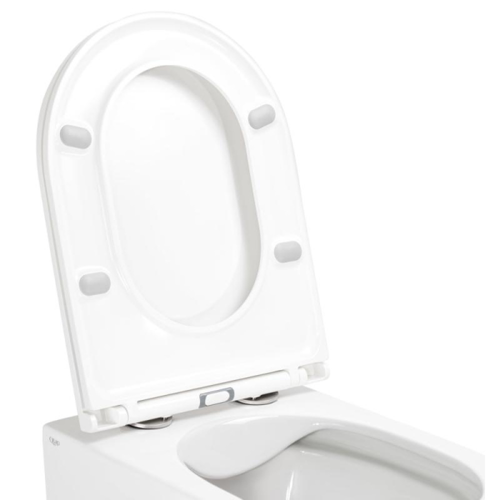 Унітаз підвісний Qtap Scorpio безободковий з сидінням Soft-close QT1433053ERW