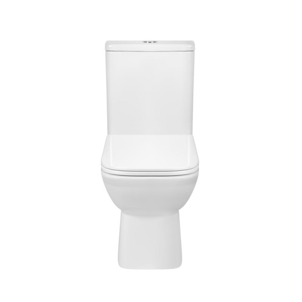 Унітаз-компакт Qtap Aries безободковий з сидінням Soft-close QT03222171ARW
