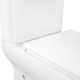 Унітаз-компакт Qtap Aries безободковий з сидінням Soft-close QT03222171ARW