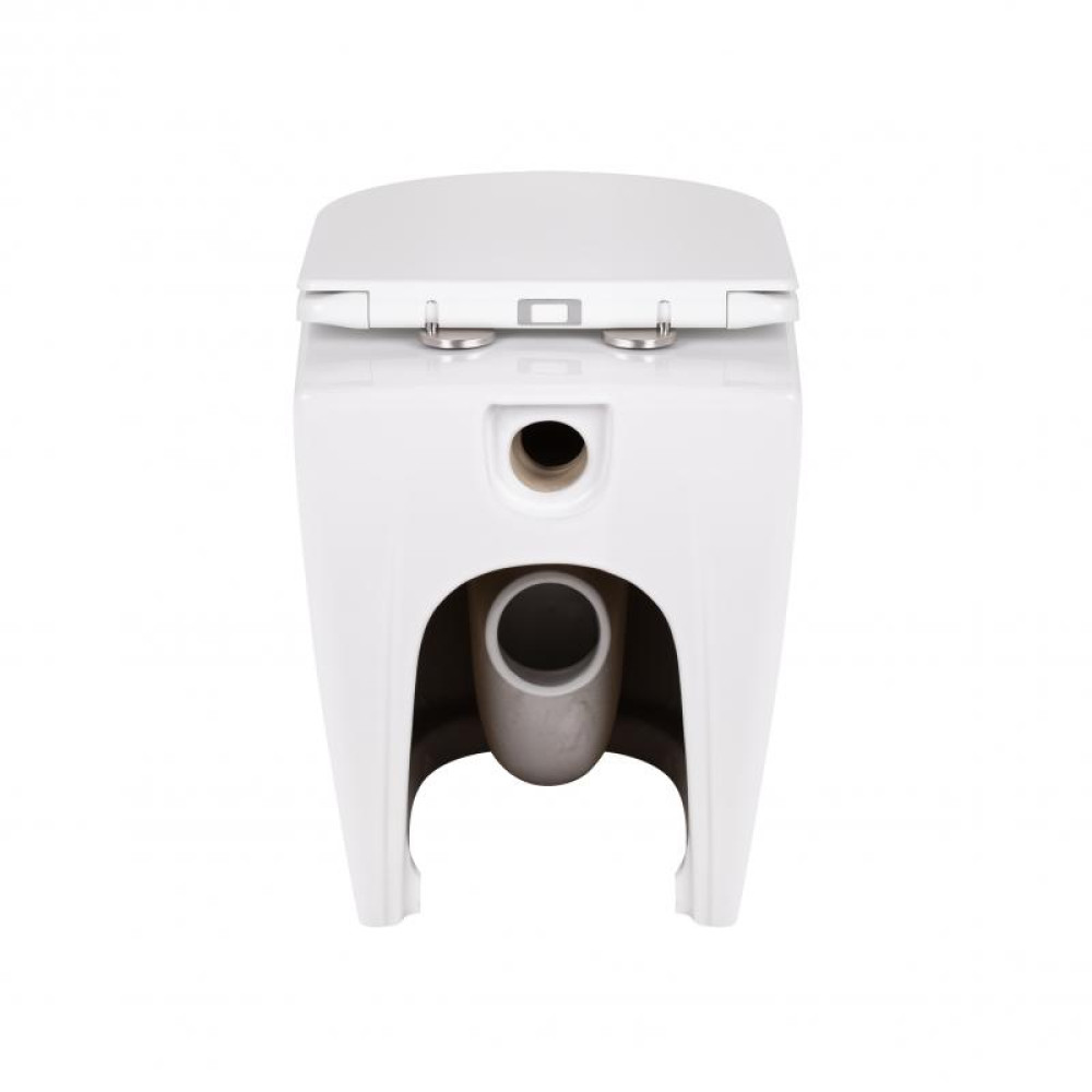Унітаз підлоговий Qtap Swan безободковий з сидінням Soft-close QT16223178W