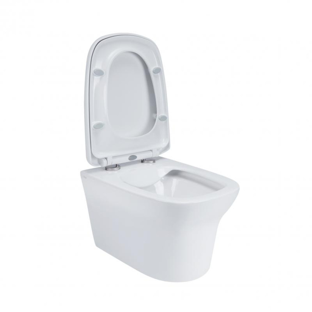 Унітаз підвісний Qtap Gemini безободковий з сидінням Soft-close QT25332614EW