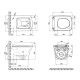Унітаз підвісний Qtap Gemini безободковий з сидінням Soft-close QT25332614EW