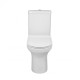 Унітаз-компакт Qtap Aquarius безободковий з сидінням Soft-close QT2122C665PW