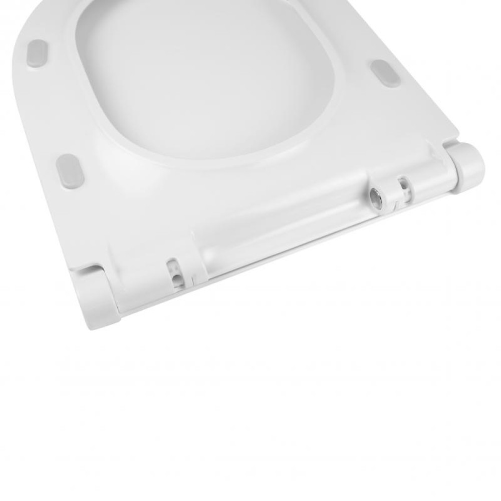 Унітаз-компакт Qtap Aquarius безободковий з сидінням Soft-close QT2122C665PW