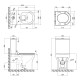 Унітаз-компакт Qtap Aquarius безободковий з сидінням Soft-close QT2122C665PW