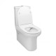 Унітаз-компакт Qtap Aquarius безободковий з сидінням Soft-close QT2122C665PW