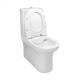 Унітаз-компакт Qtap Aquarius безободковий з сидінням Soft-close QT2122C665PW